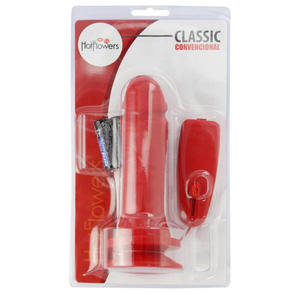 Prótese com Vibrador e Controle Externo 16 X 4Cm Hot Flowers - Image 3