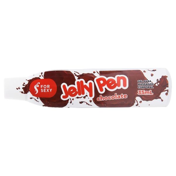 Jelly Pen Doces Caneta Comestível 35Ml Chocolate - For Sexy - Image 4
