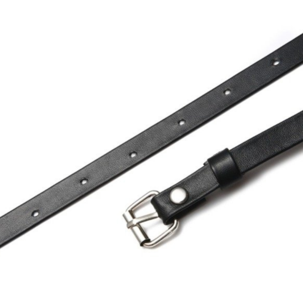Cinto em Couro Preto Erótico Harness Com Correntes Sexy Feminino - Image 2