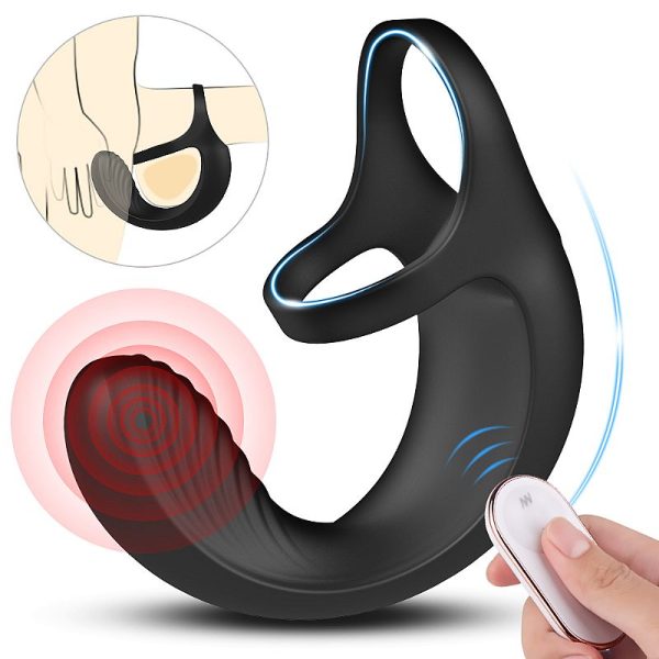 Anel Peniano com Plug Anal - Recarregável - Gavin-RCT - S-hande - Image 3