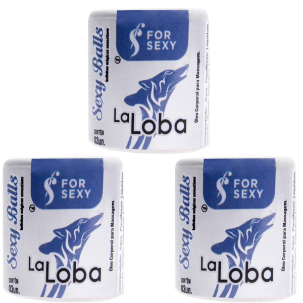 KIT 03 Bolinha Excitante La Loba Sexy Balls 03 Unidades For Sexy