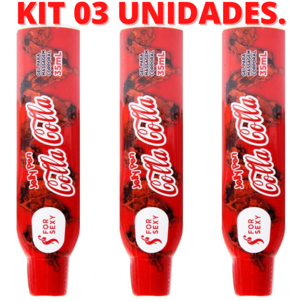 KIT 03 Caneta Comestível Jelly Pen 35Ml Coca Cola - For Sexy - Image 2