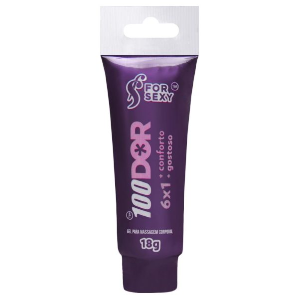 100Dor 6X1 Gel Excitante Anal Multifunções 18G - For Sexy