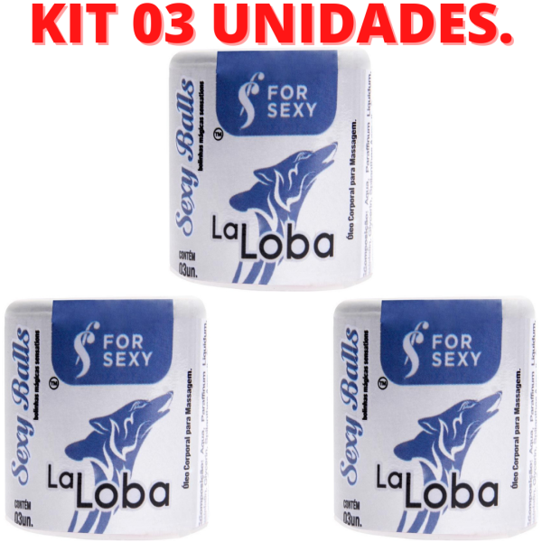 KIT 03 Bolinha Excitante La Loba Sexy Balls 03 Unidades For Sexy - Image 2