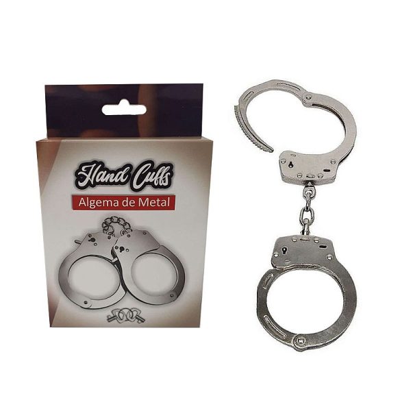 Algema Hard em Metal Resistente com correntes e chave