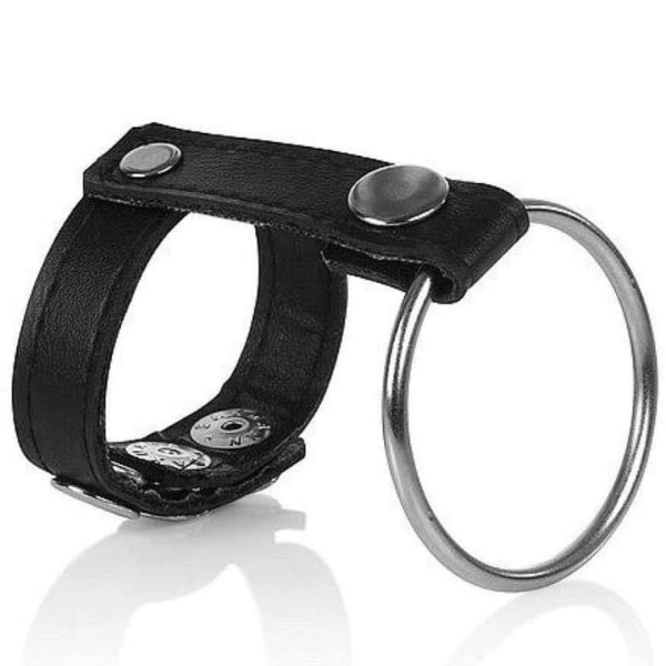 Anel Peniano Argola 3,5 Cm e Couro Com Regulagem Prolongador de Ereção - Image 4