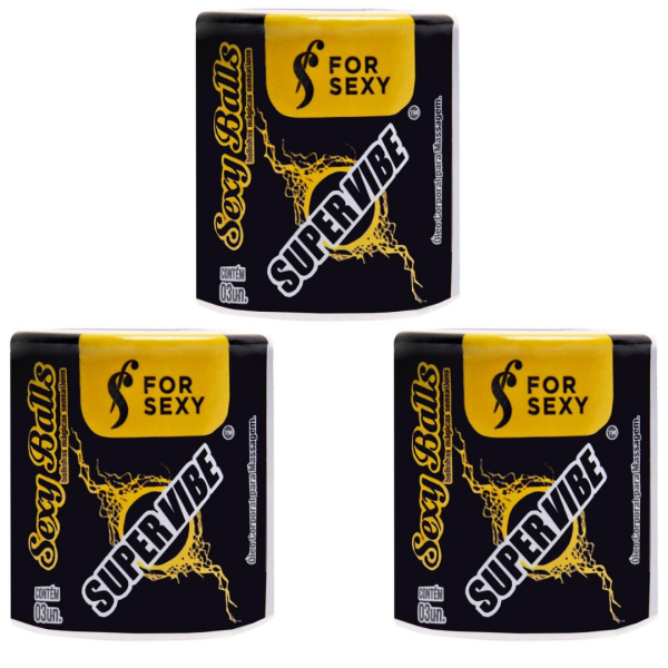 KIT 03 Bolinhas Funcionais 03 Unidades Super Vibe Sexy Ball