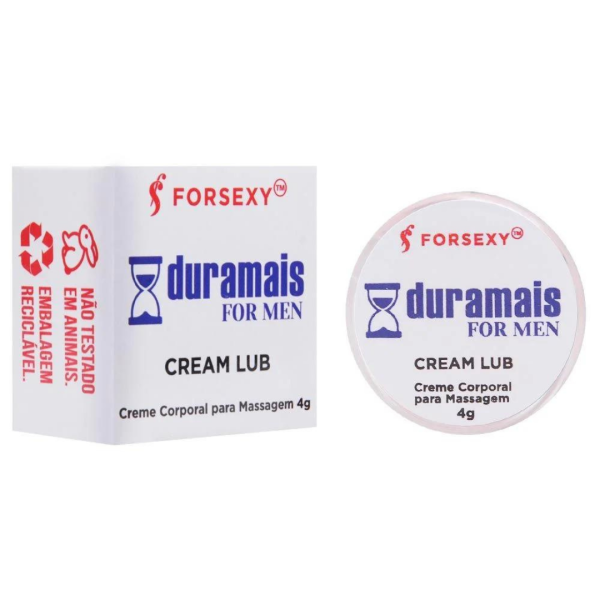 KIT 03 Gel Retardante Masculino Duramais Cream Lub 4g - For Sexy - Image 4