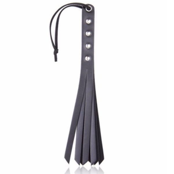 Chibata Sexy Fetiche Preto Com 4 Camadas em Couro Preto BDSM
