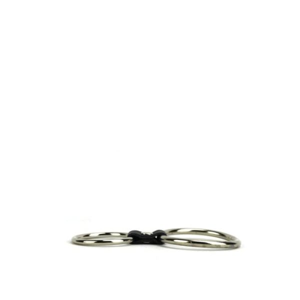 Anel Peniano Duplo em Metal Com Tira de Couro 4,5 x 5,5 Cm - Image 4