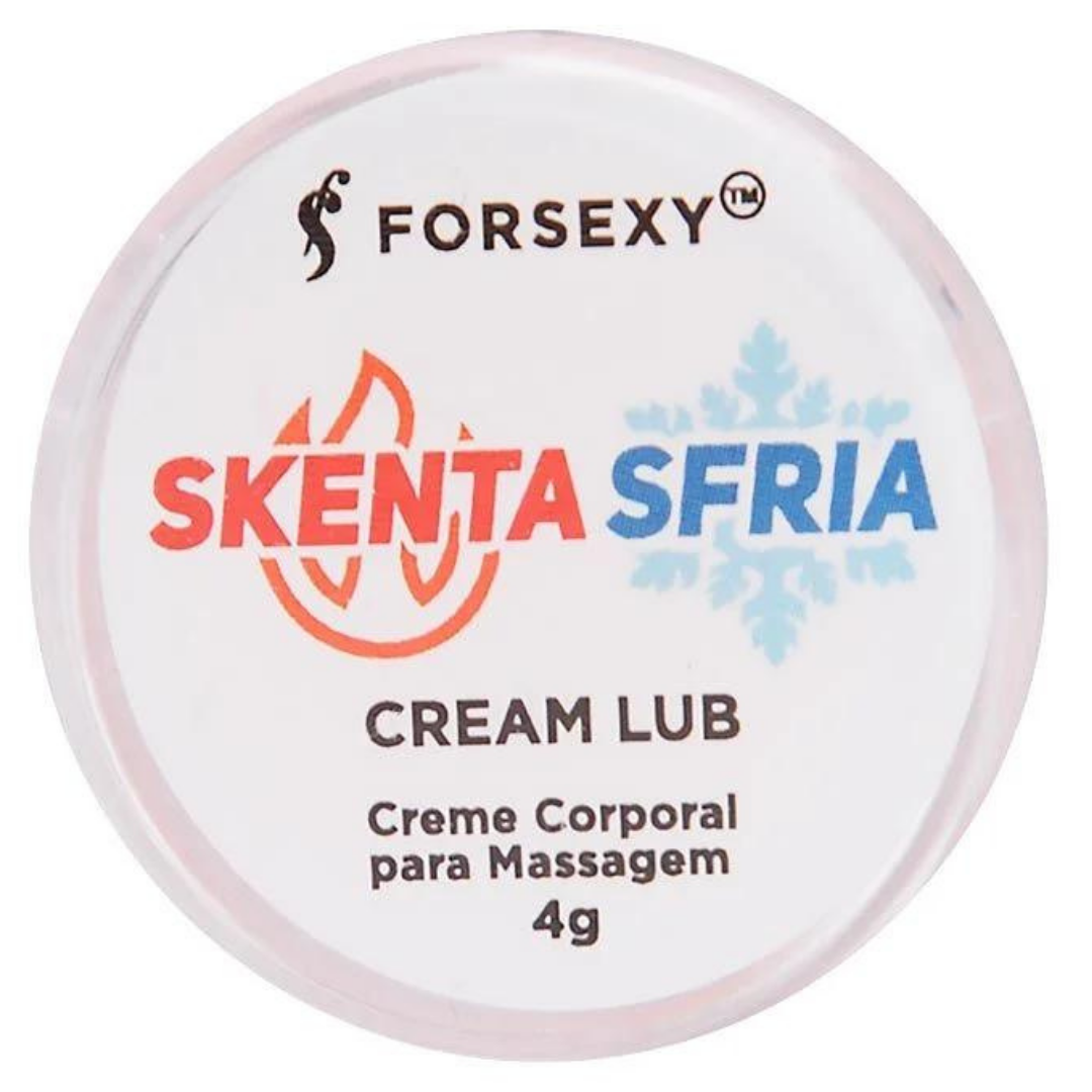 Skenta Sfria Cream Lub Gel Bifásico Unissex 4G For Sexy - Imagem 4