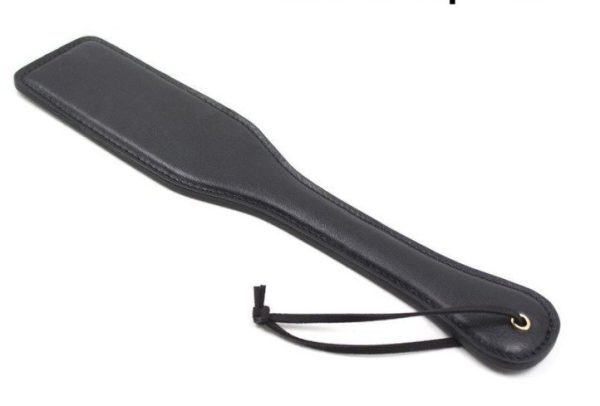 Chibata Palmatoria Sexy Em Couro Preto Sado Fetiche BDSM - Image 2