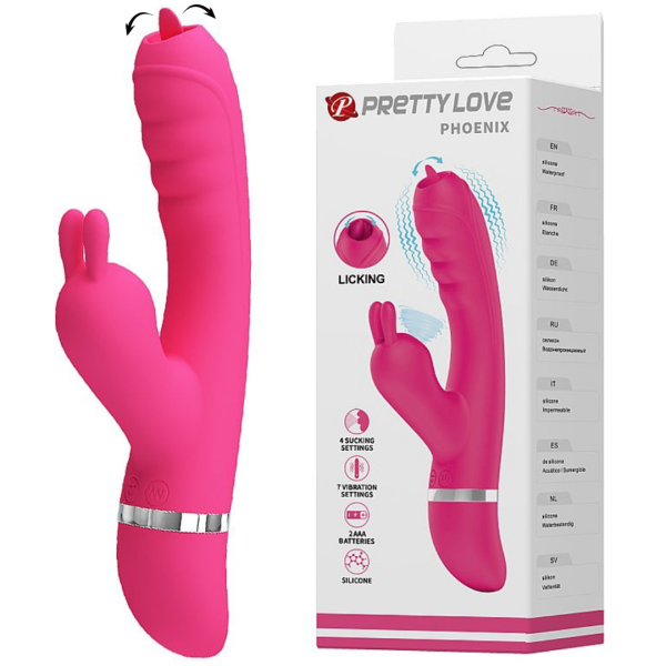 Vibrador de Ponto G e Clitóris - Phoenix - Pretty Love