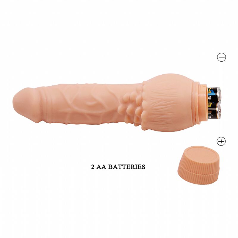 Prótese Realística com Vibrador Multivelocidade 25,5x4,9CM - Baile - Imagem 7