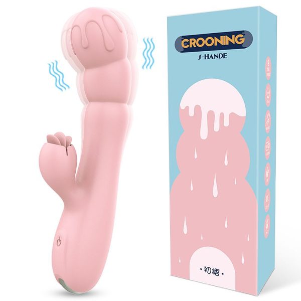 Vibrador Massageador de Ponto G e Clitóris - Frozen - S-Hande