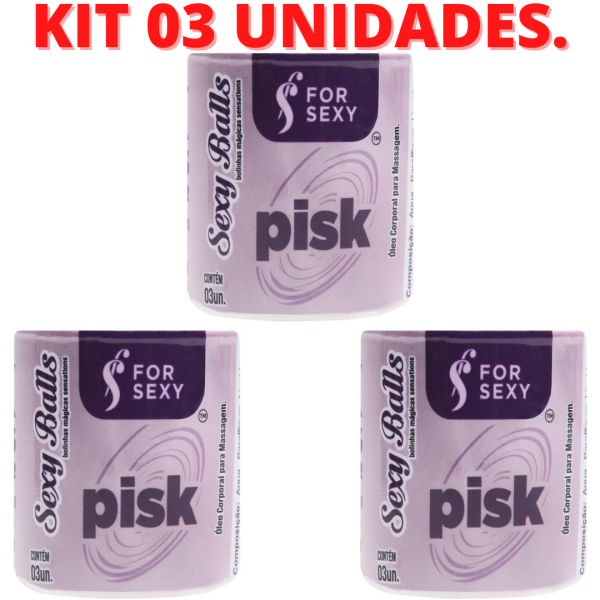 KIT 03 Bolinhas Excitante Anal Pisk Sexy Ball 03 Unidades - Image 2
