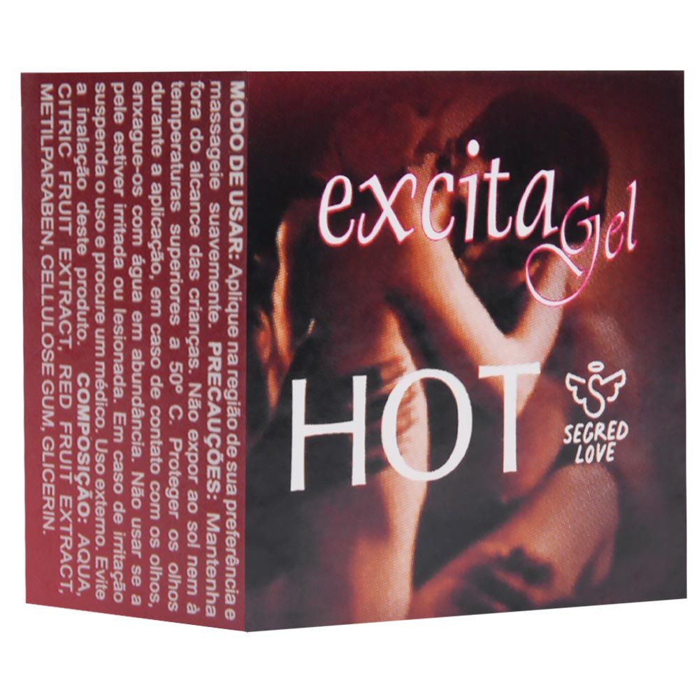 KIT 03 Pomada Hot Excita Em Gel vasodilatador 3G Segred Love - Imagem 5