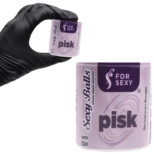 Bolinha Excitante Anal Pisk Sexy Ball 03 Unidades For Sexy