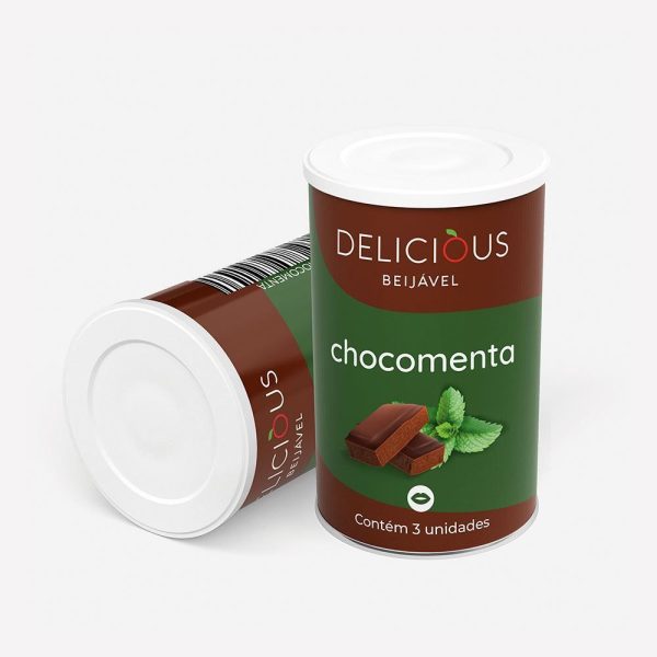 Bolinha Beijável No Sabor Chocomenta 03 Unidades - Delicious