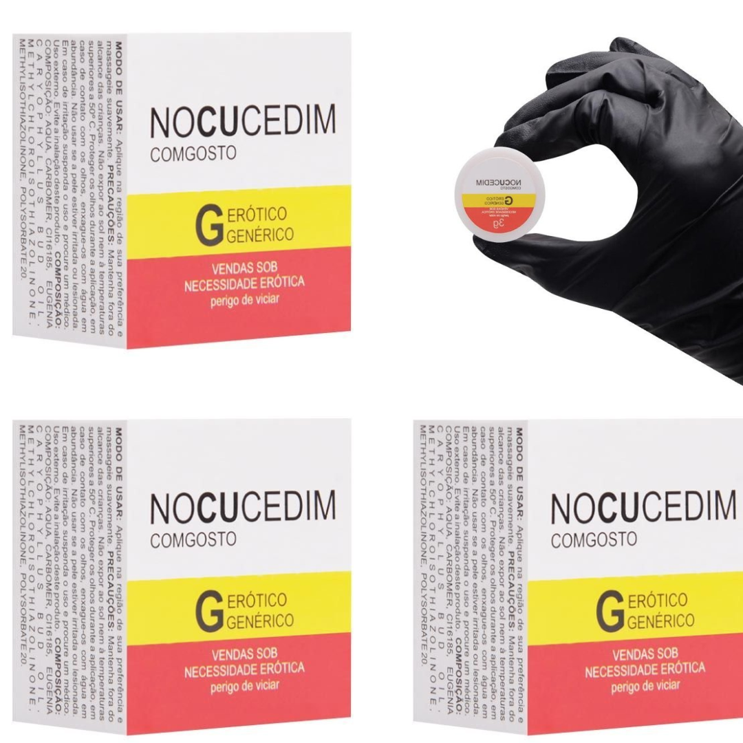 KIT 03 Pomadas vasodilatador Nocucedim Comgosto 3G - Segred Love