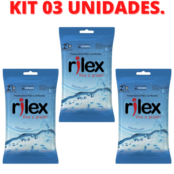 KIT 03 Preservativos Tradicional Lubrificado - Rilex - Image 2
