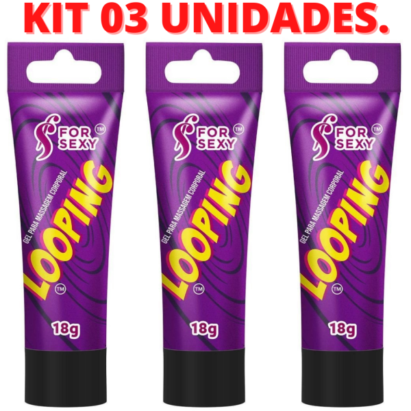 KIT 03 Geis Excitante Hot & Ice Eletrizante Looping 18G - Image 2