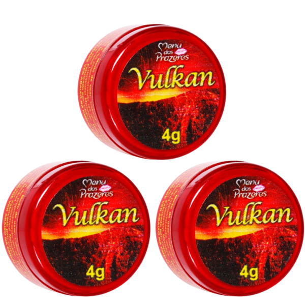 KIT 03 Gel Super Excitante Fire & Ice Vulkan 4G Menu Dos Prazeres