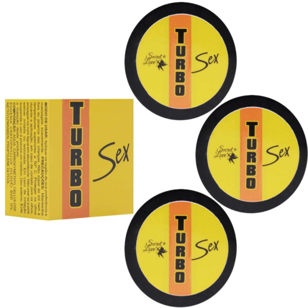 KIT 03 Pomadas com Sensação de Aquecimento Turbo Sex 3G Segred Love
