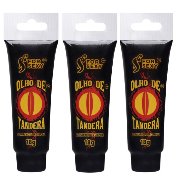KIT 03 Olho De Tandera Gel Intimo Excitante Anal 18G - For Sexy