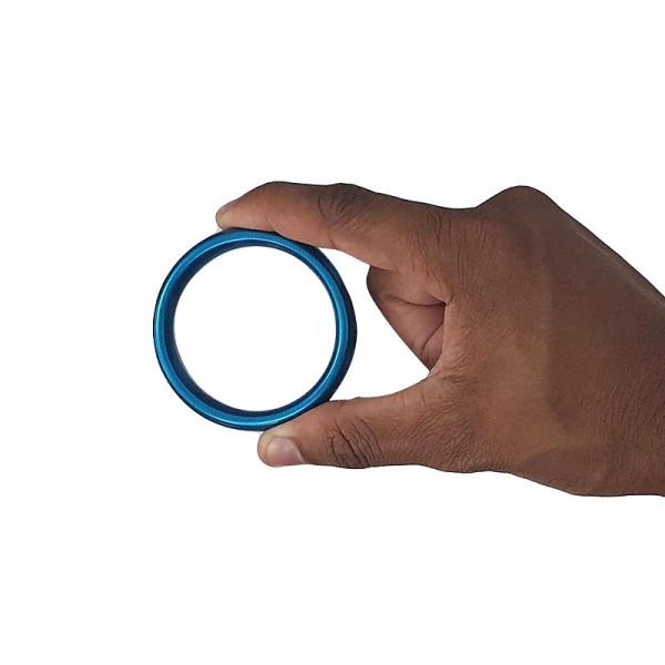 Anel Peniano em aço 5,0 cm Diâmetro - Tamanho G - AZUL - Image 2