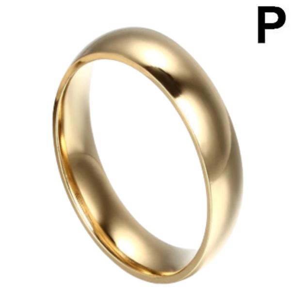 Anel Peniano em aço Dourado 4,0 cm Diâmetro - Tamanho P