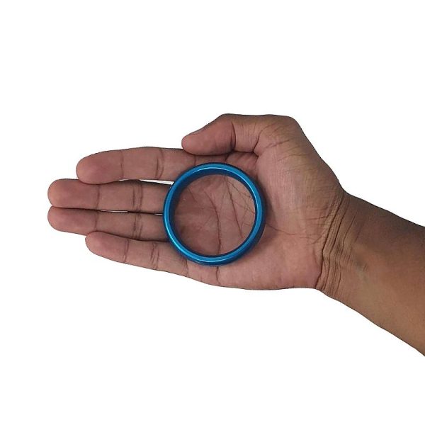 Anel Peniano em aço 5,0 cm Diâmetro - Tamanho G - AZUL - Image 4