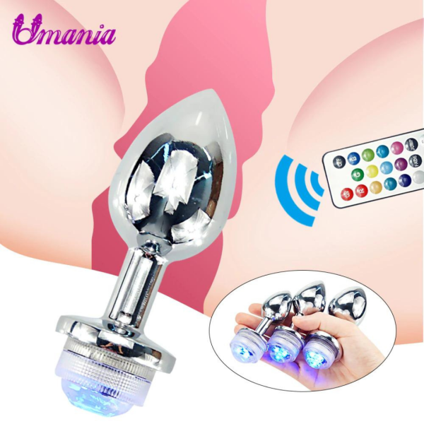 Plug de LED 13 Cores com Controle 9x3,2 - Tamanho P - Image 2