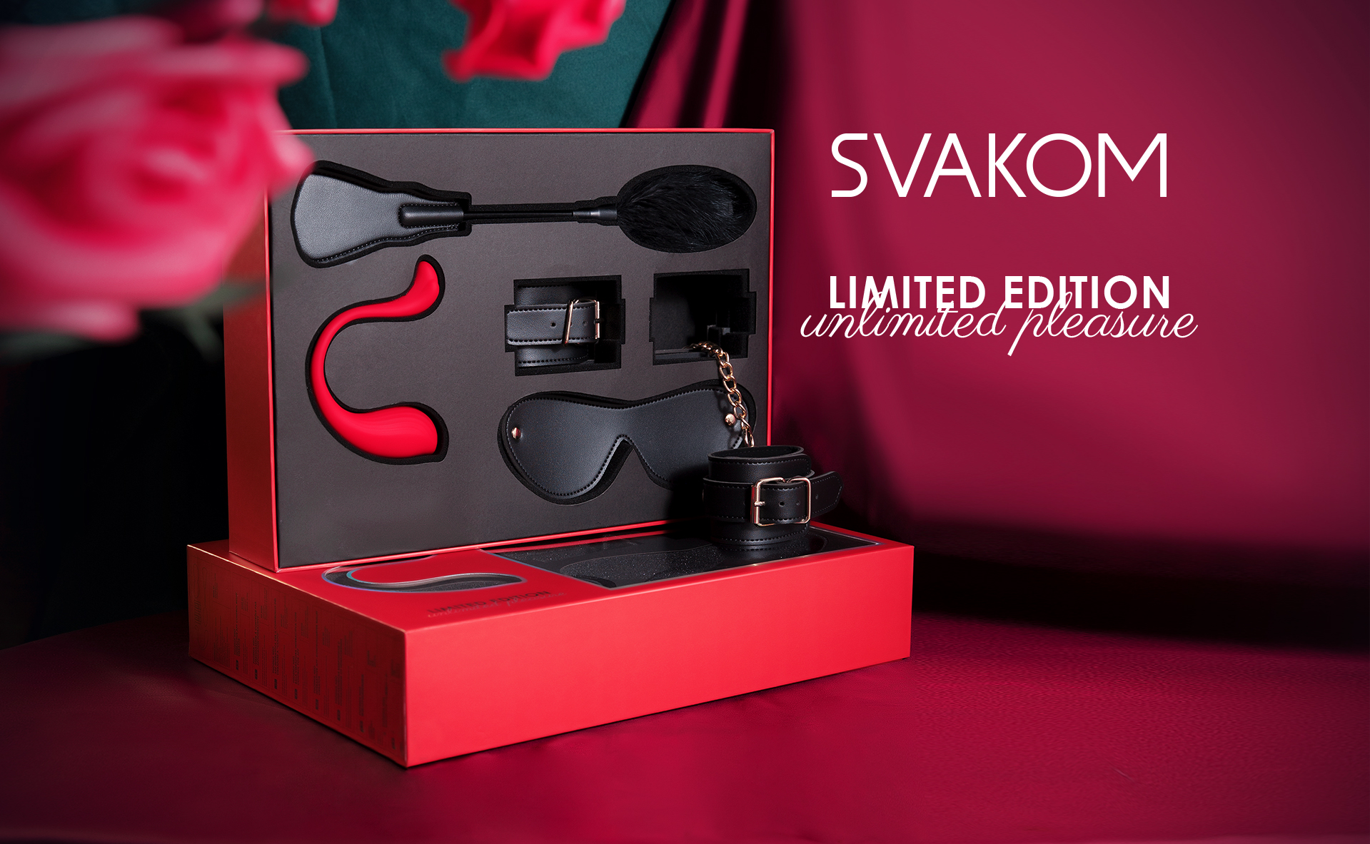 Kit Sado Fetiche BDSM com Vibrador Svakom Phoenix Neo - Imagem 2