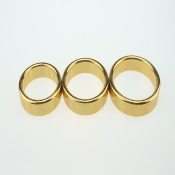 Anel Peniano em aço Dourado 4,0 cm Diâmetro - Tamanho P - Image 3