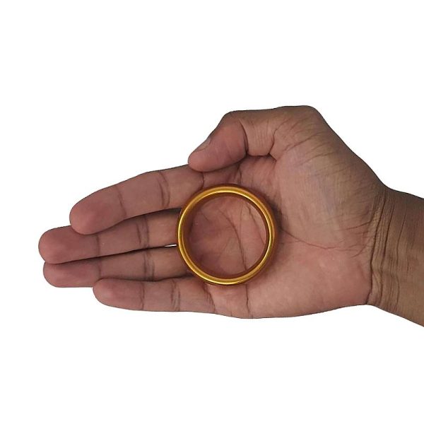 Anel Peniano em aço Dourado 4,5 cm Diâmetro - Tamanho M - Image 2