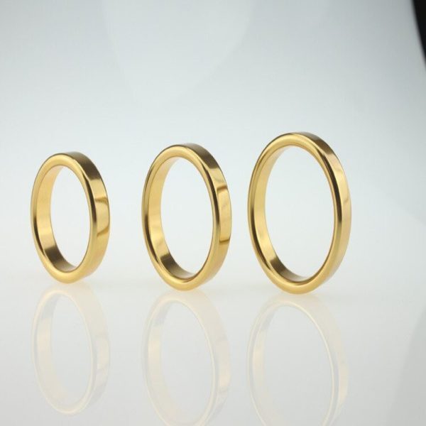 Anel Peniano em aço Dourado 4,0 cm Diâmetro - Tamanho P - Image 7
