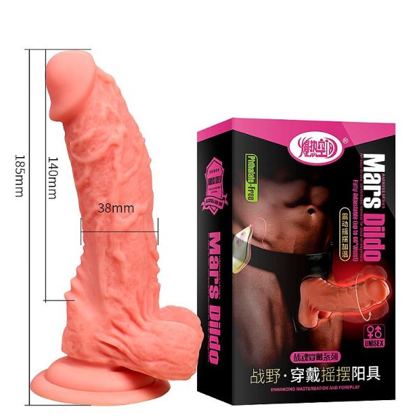 Cinta Peniana com Vibro, Rotação e Recarregável - Mars Dildo - Image 3