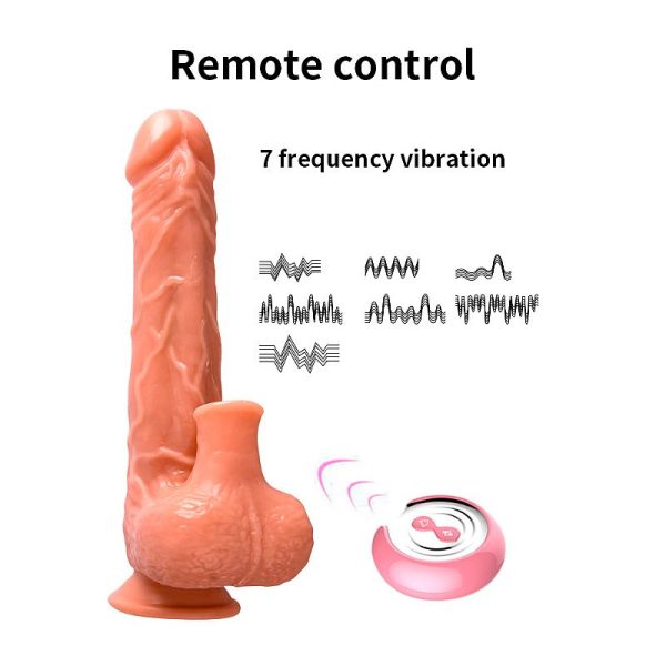 Prótese Realística com Pulsação e sucção - Controle Remoto - Image 7