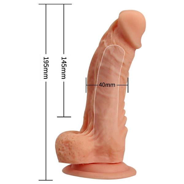 Capa Peniana em Forma de Pênis com Cinta 19x4 cm- Mars Dildo - Image 7