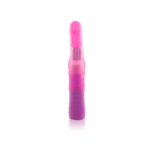 Vibrador Pink Com Estimulador Rabbit 21x2,5cm - Petit Lamour - Image 3