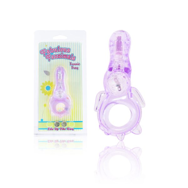 Anel Peniano Frog Com Vibrador e Estimulador Clitoriano