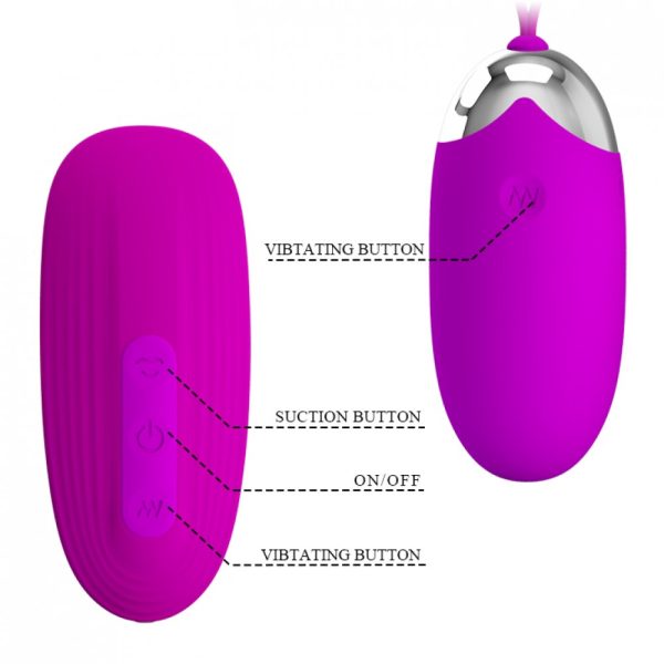 Vibrador Bullet Controlado por Sugador de Clitóris 2 em 1 - Image 8