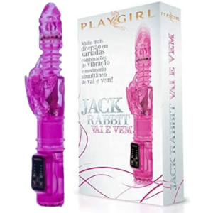 Vibrador Estimulador Rotativo Jack Rabbit Vai e Vem Lilas