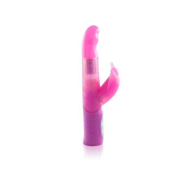 Vibrador Pink Com Estimulador Rabbit 21x2,5cm - Petit Lamour - Image 2