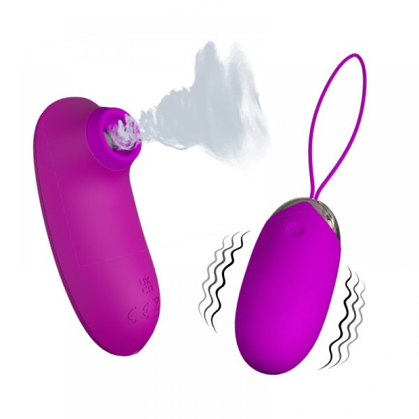 Vibrador Bullet Controlado por Sugador de Clitóris 2 em 1 - Image 2