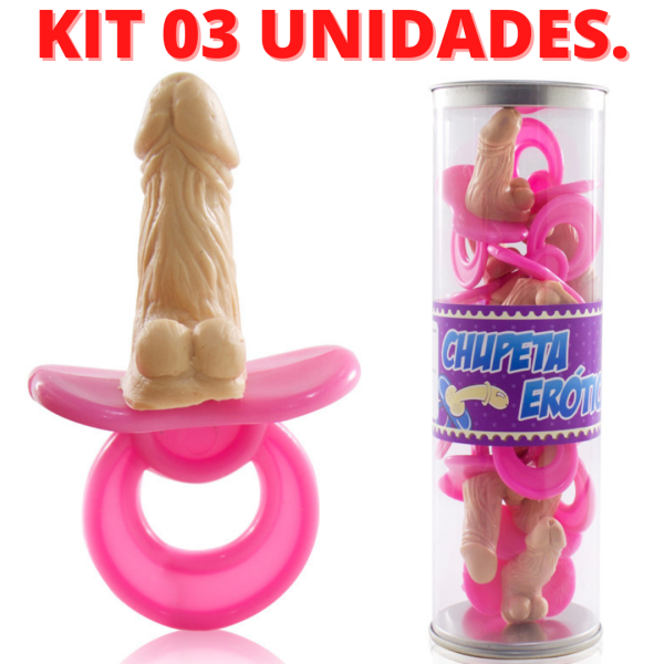 Kit com 10 Chupetas Eroticas Divertidas Rosa - Real Peter - Image 2