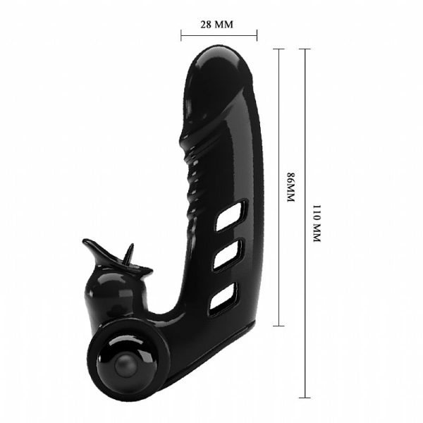 Dedeira Com Vibrador Em Silicone 10 Vibrações Carbin - Pretty Love - Image 2
