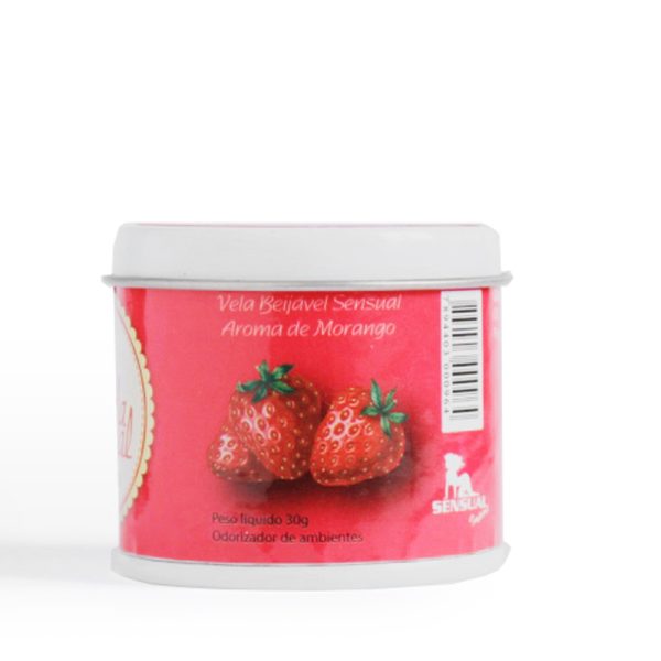 Vela Beijável Para Massagem Sensual no sabor de Morango - Image 3