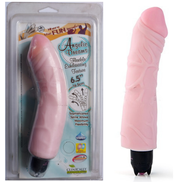 Vibrador Realístico Com Vertebras em Cyberskin 2 Velocidades